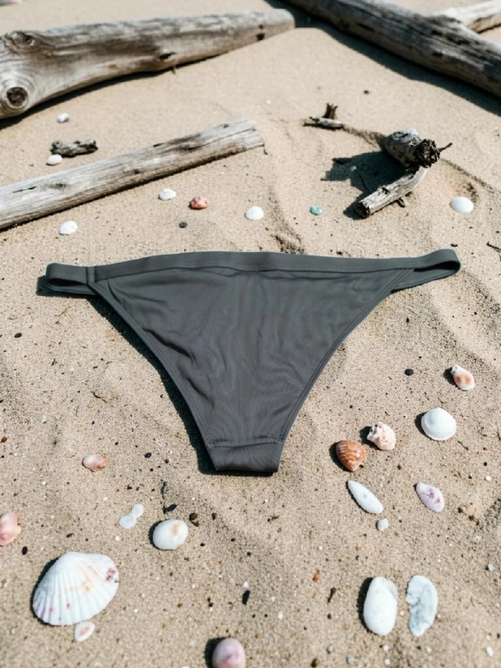 LA HEARTS - XL Ribbed Olive Green Bikini Bottom
